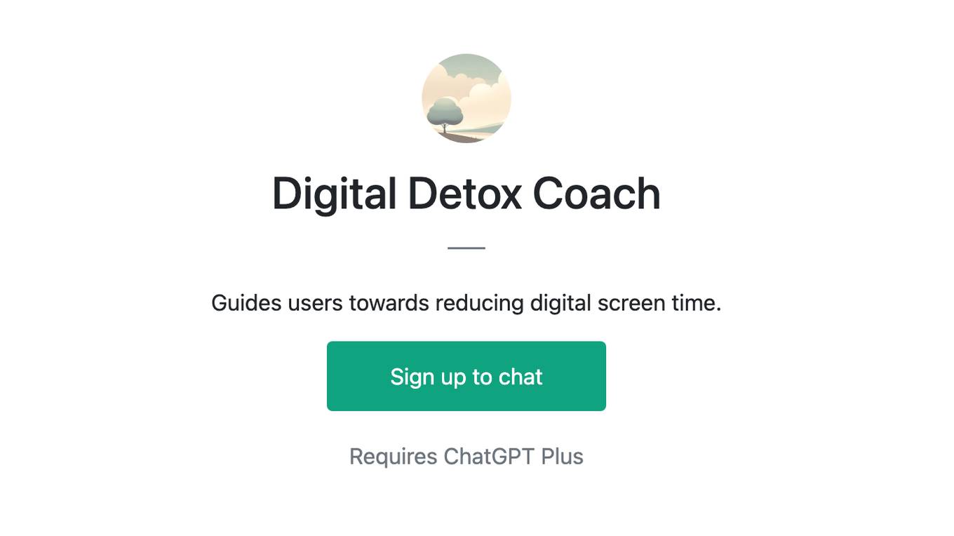 Digital Detox Coach Screenshot