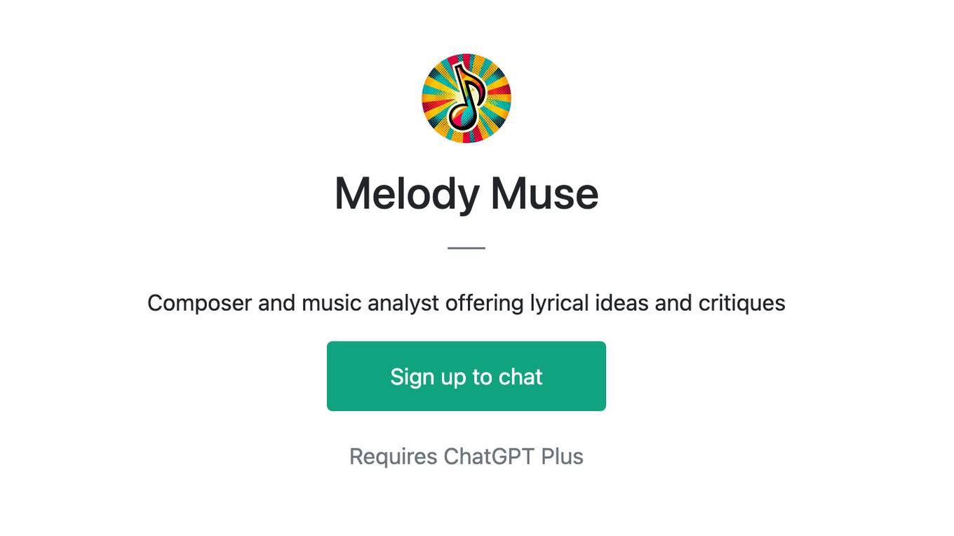 Melody Muse Screenshot