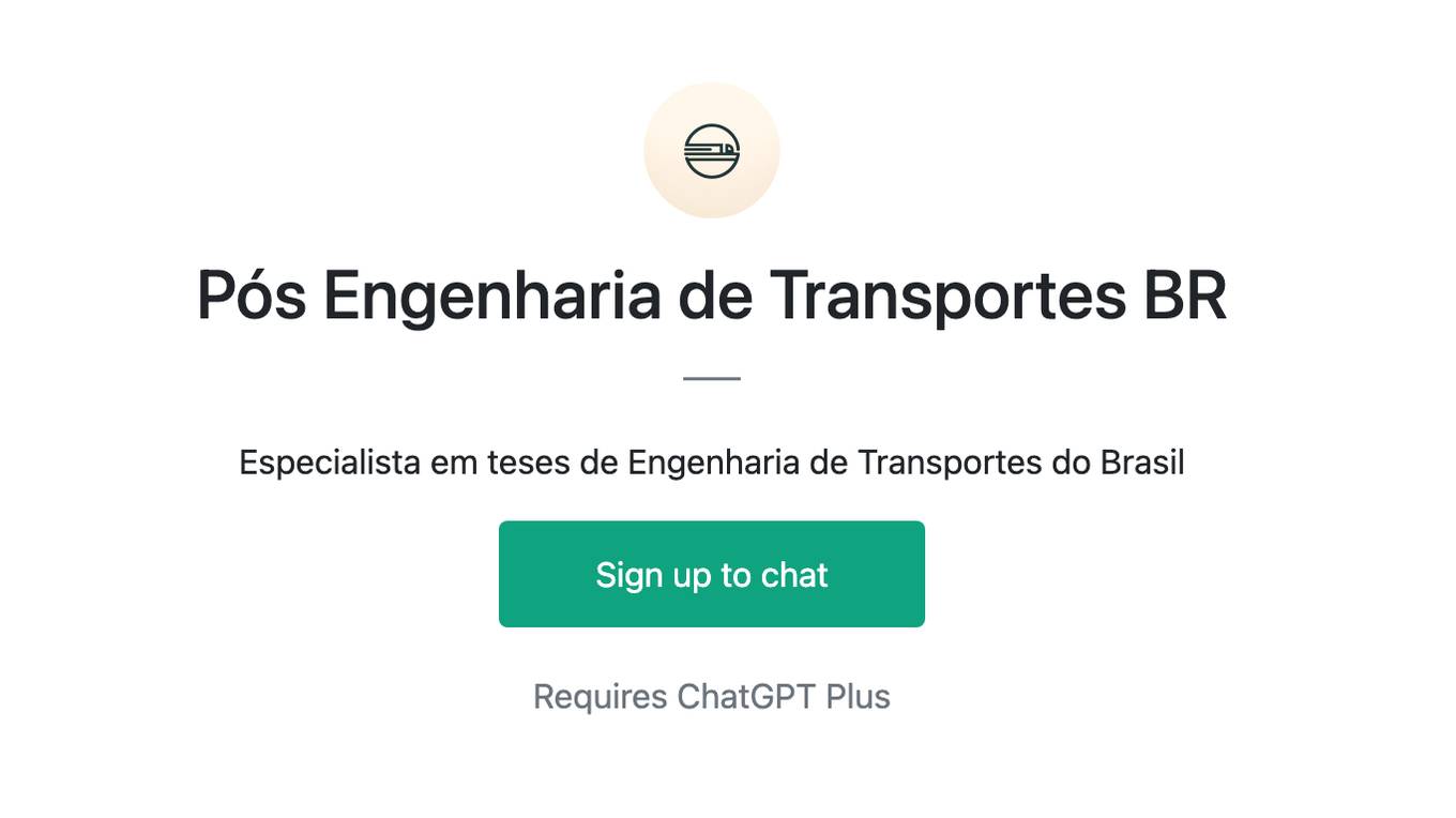 Pós Engenharia de Transportes BR Screenshot