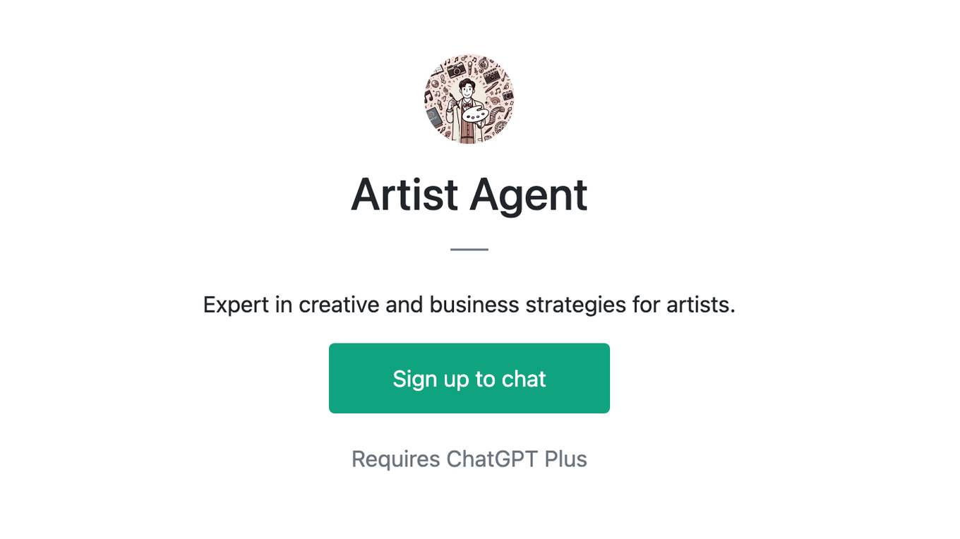 Artist Agent Screenshot