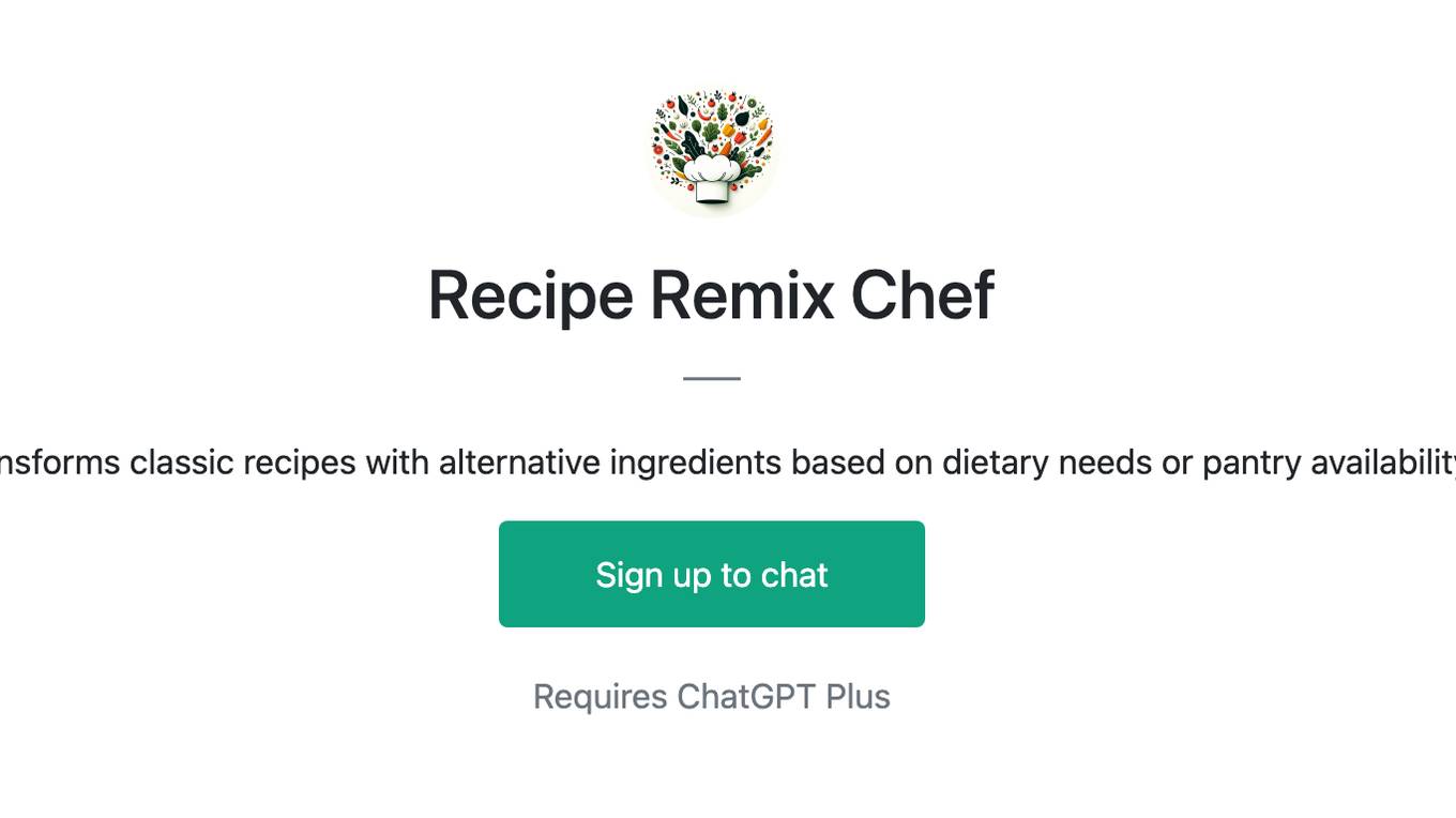 Recipe Remix Chef Screenshot