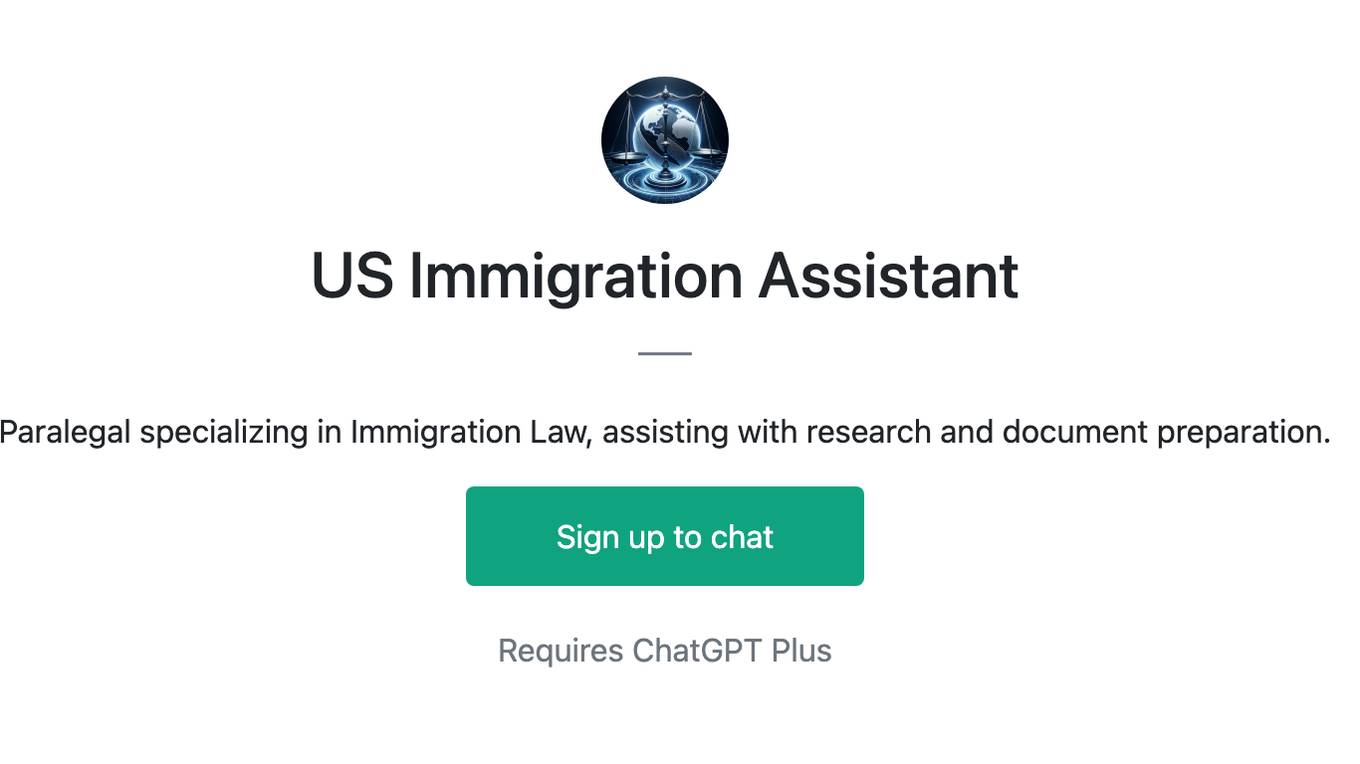 US Immigration Assistant Screenshot