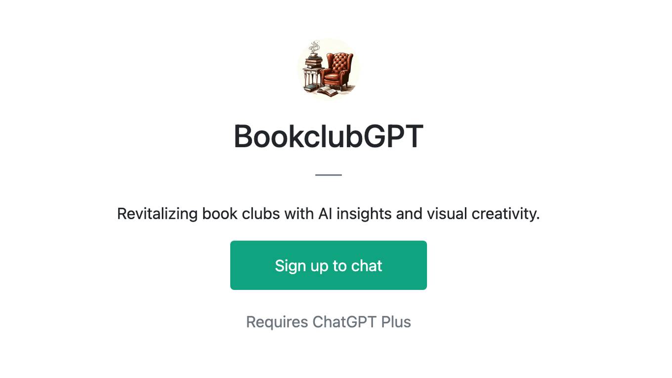 BookclubGPT Screenshot