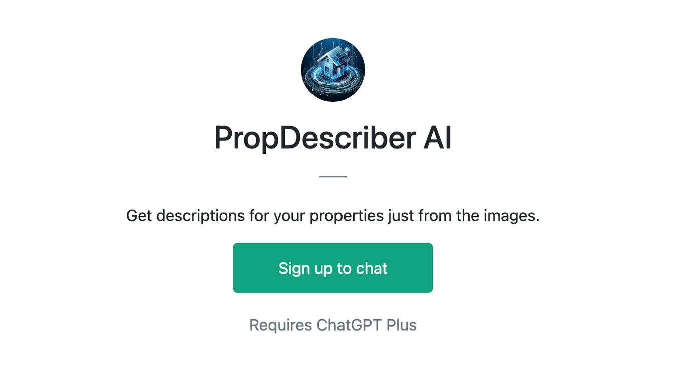 PropDescriber AI Screenshot