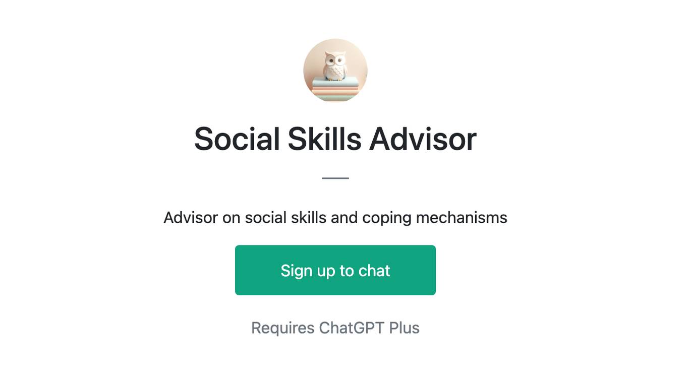 Social Skills Advisor Screenshot