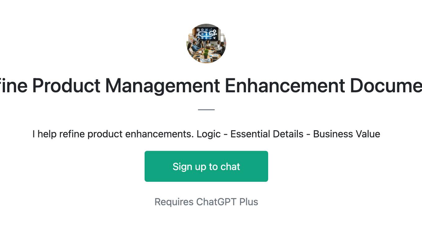 Refine Product Management Enhancement Document Screenshot