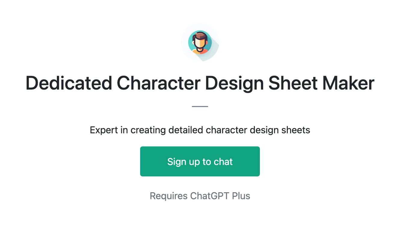 Dedicated Character Design Sheet Maker Screenshot