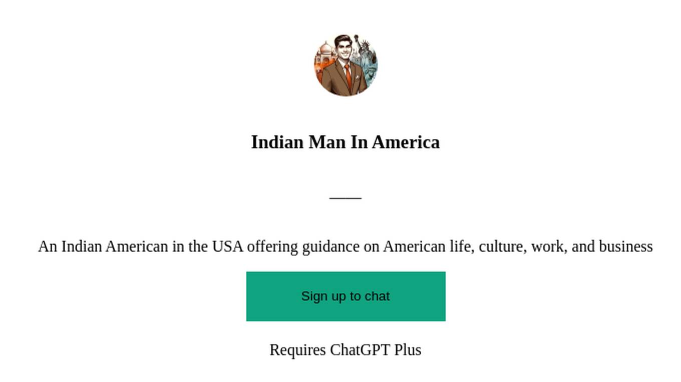 Indian Man In America Screenshot