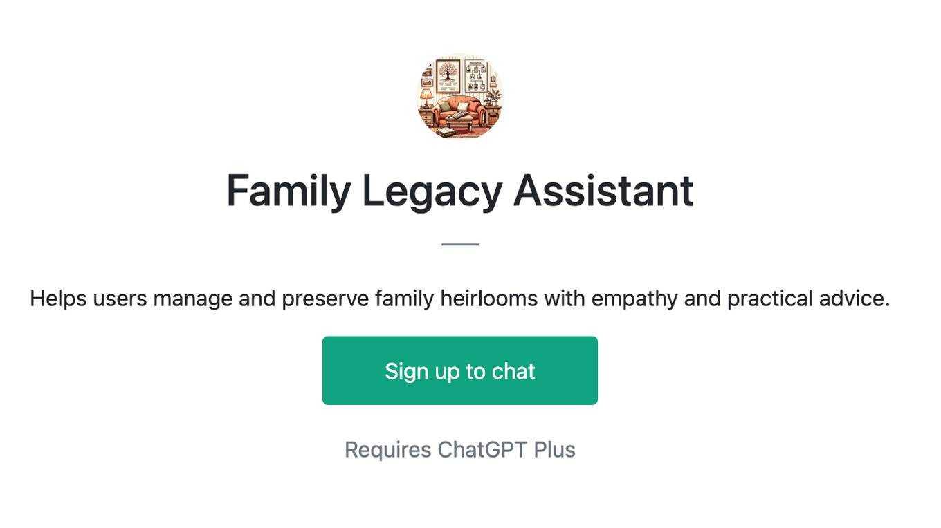 Family Legacy Assistant Screenshot