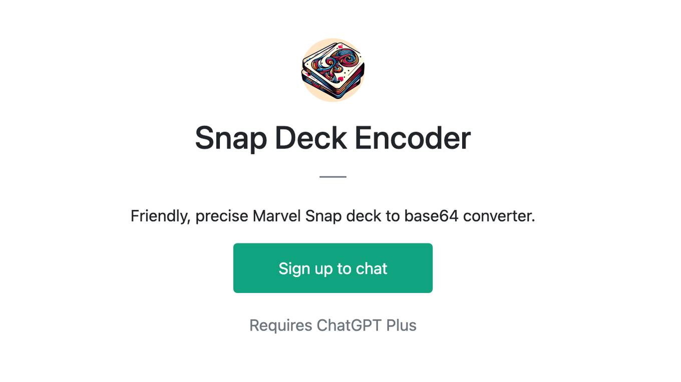 Snap Deck Encoder Screenshot