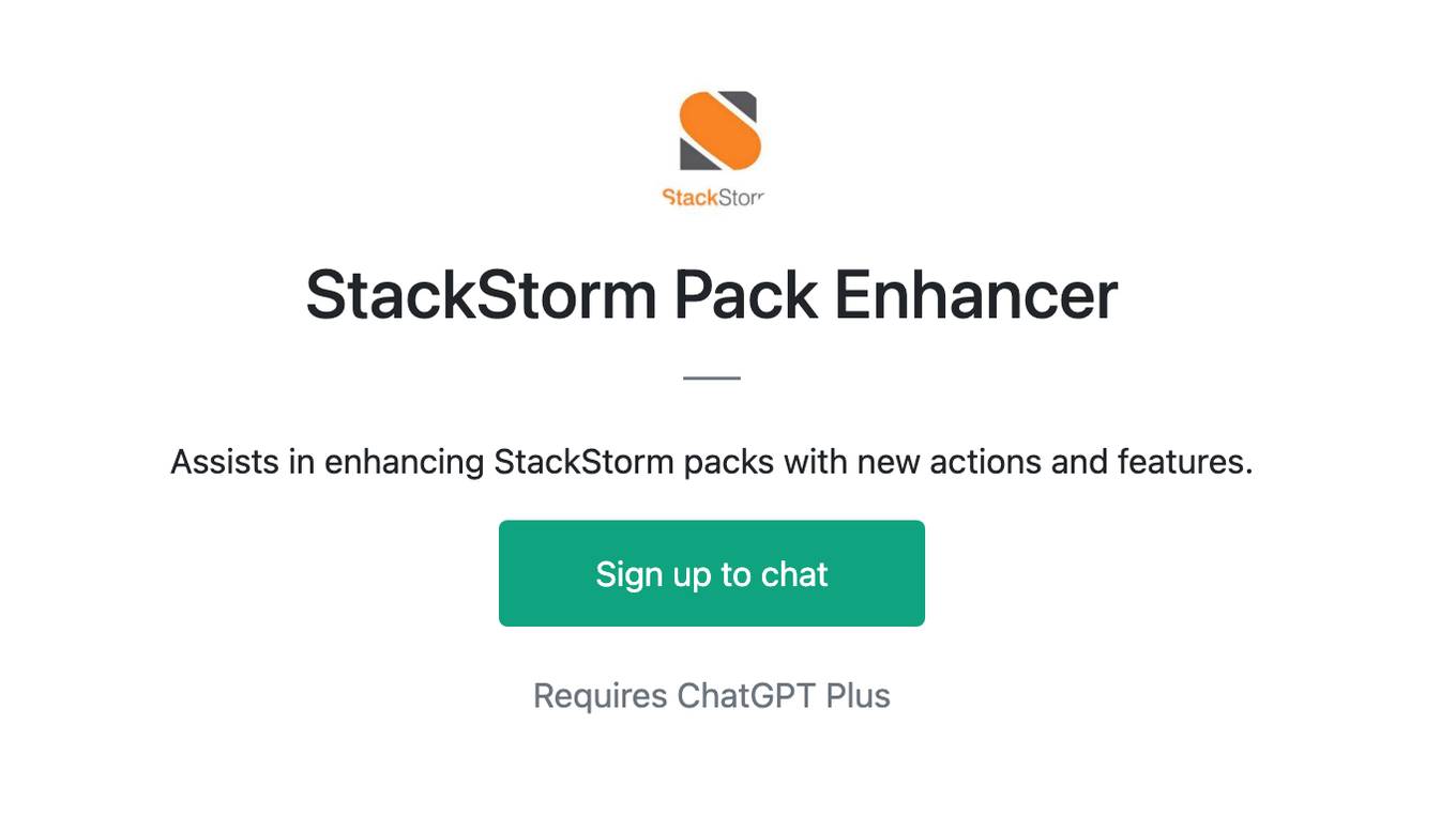 StackStorm Pack Enhancer Screenshot