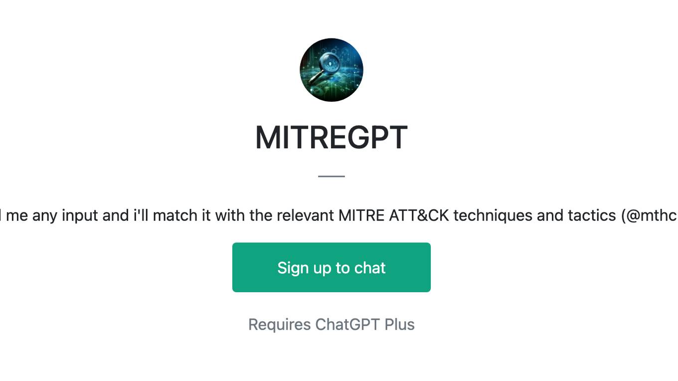 MITREGPT Screenshot