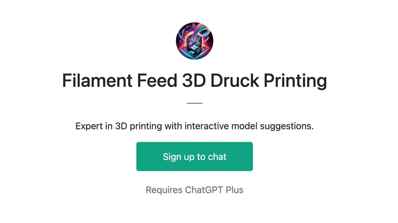 Filament Feed 3D Druck Printing Screenshot