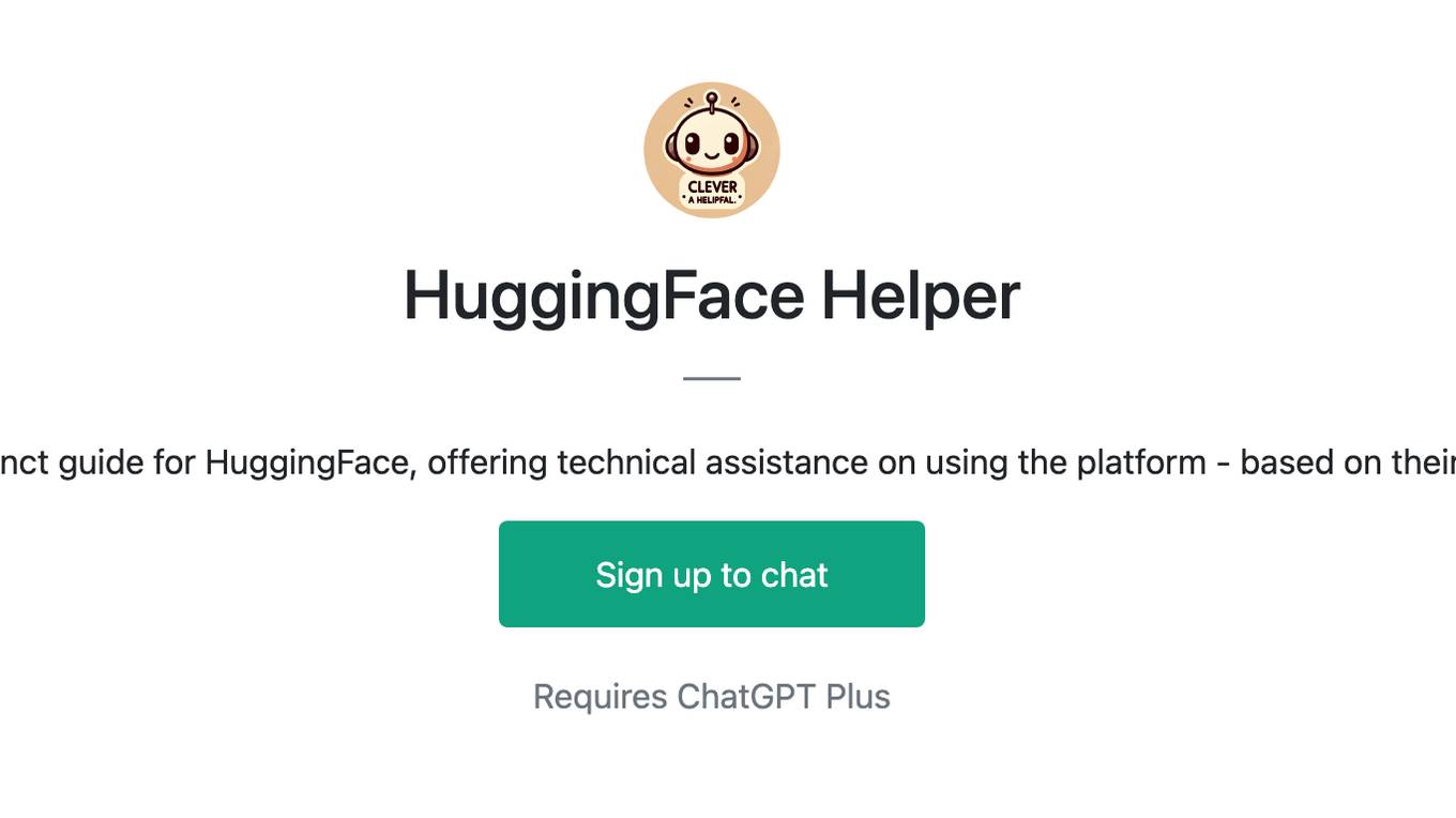 HuggingFace Helper Screenshot