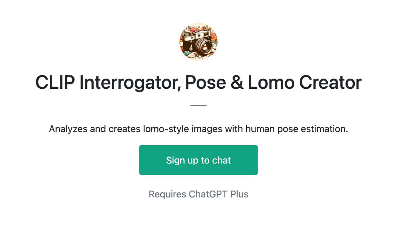 CLIP Interrogator, Pose & Lomo Creator Screenshot