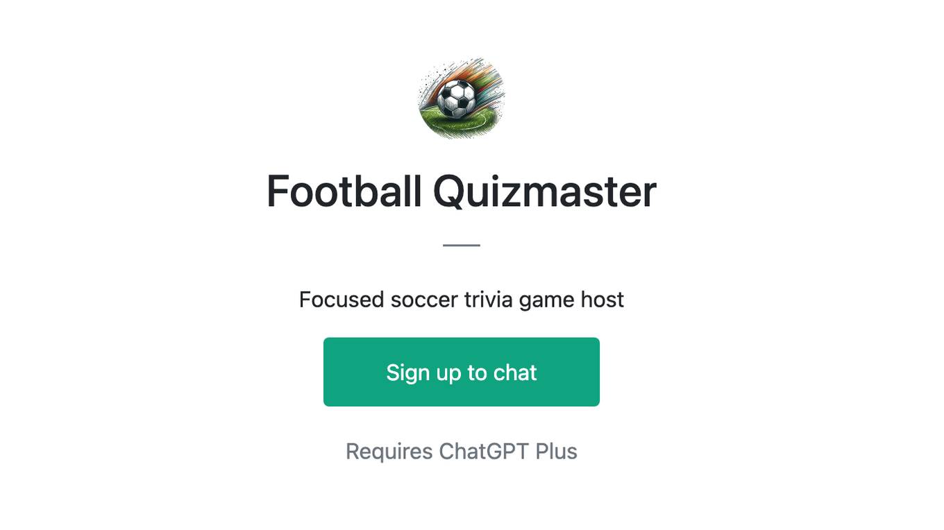 Football Quizmaster Screenshot