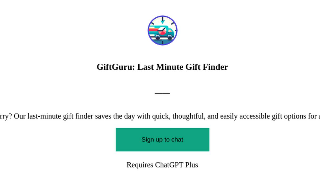 GiftGuru: Last Minute Gift Finder Screenshot