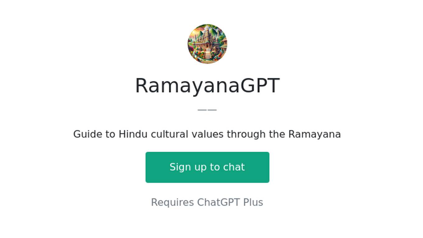 RamayanaGPT Screenshot