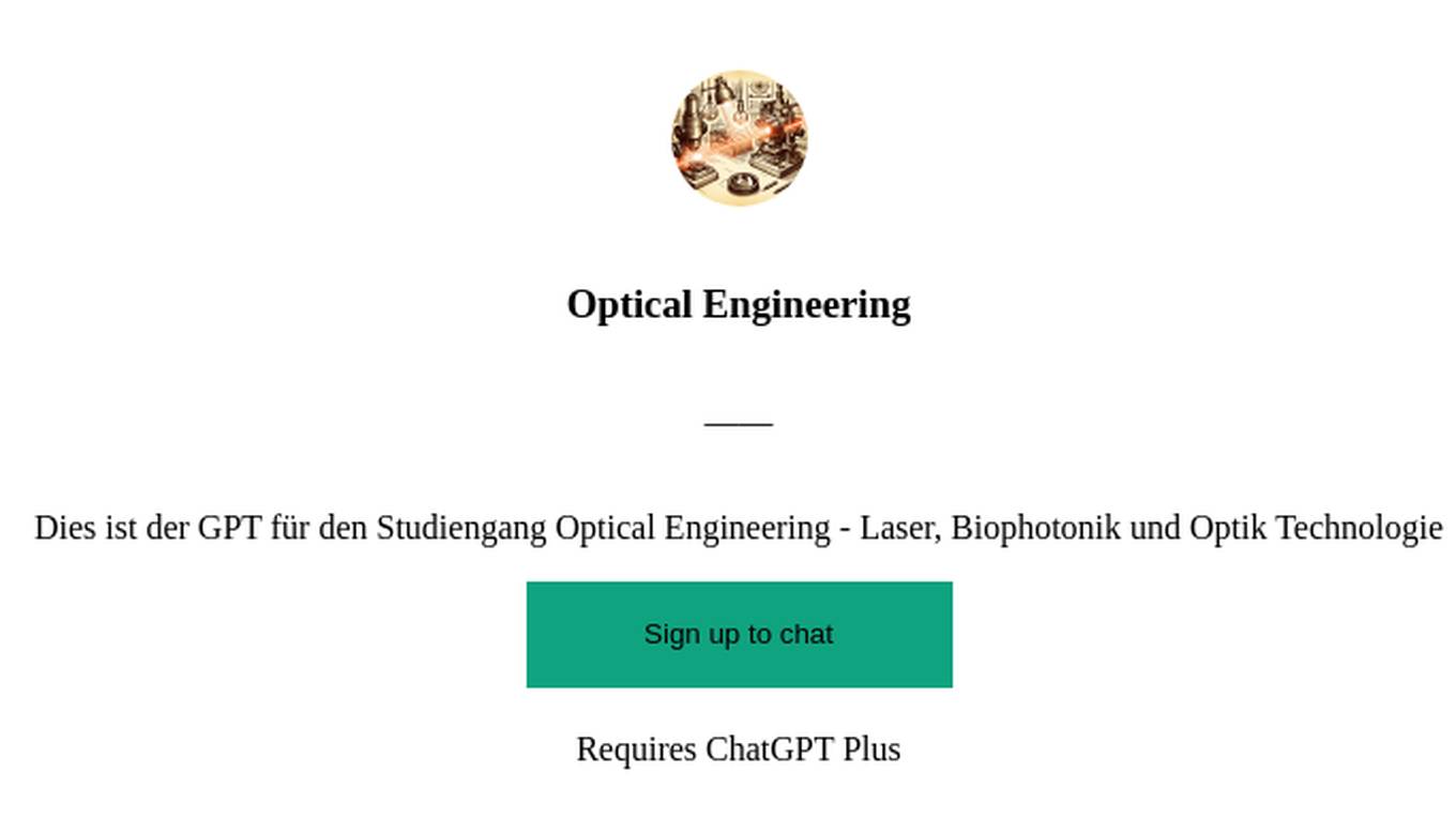 Optical Engineering Screenshot