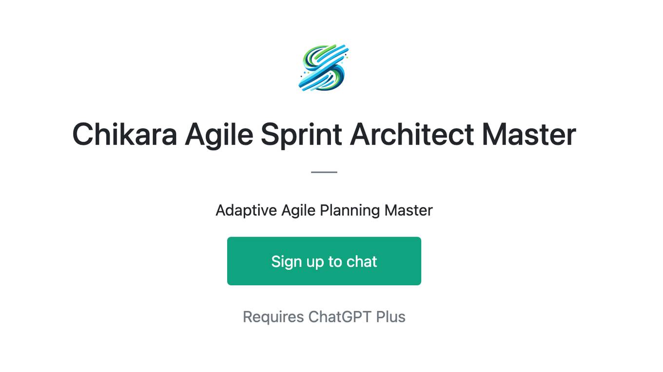 Chikara Agile Sprint Architect Master Screenshot