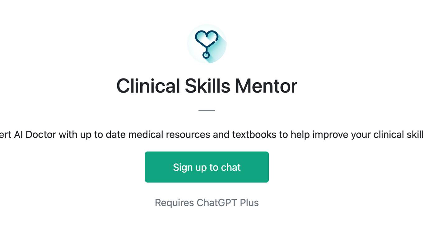 Clinical Skills Mentor Screenshot