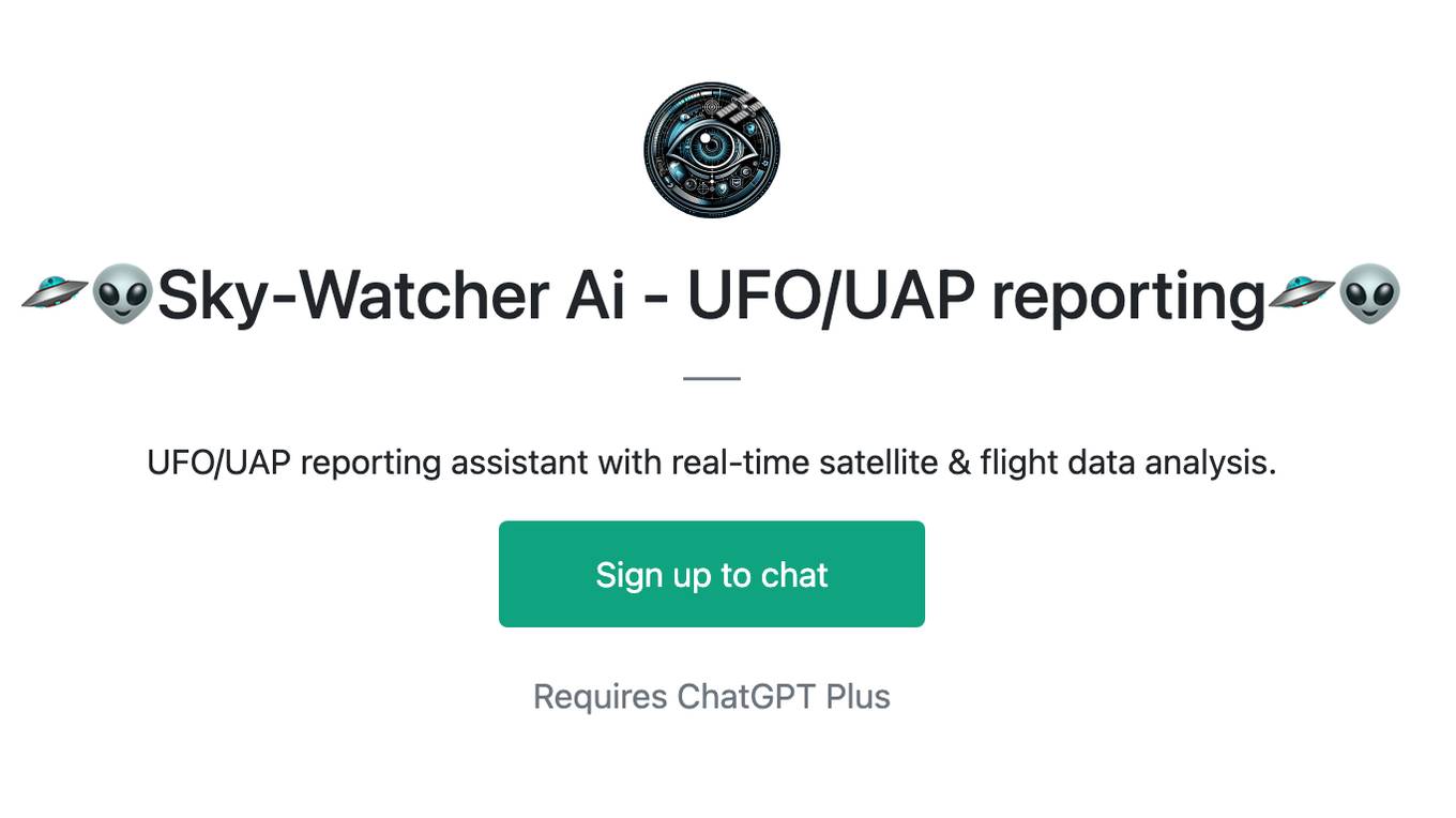 🛸👽Sky-Watcher Ai - UFO/UAP reporting🛸👽 Screenshot