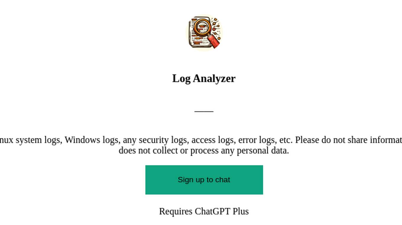 Log Analyzer Screenshot