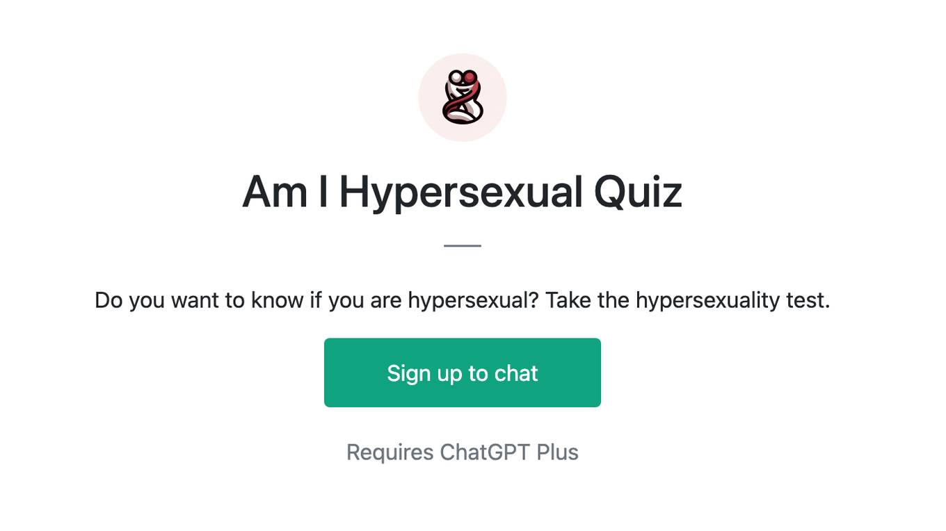 Am I Hypersexual Quiz Screenshot