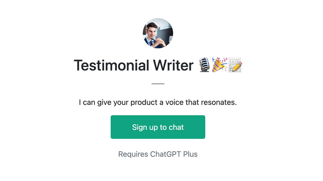 Testimonial Writer 🎙️🎉📝 Screenshot