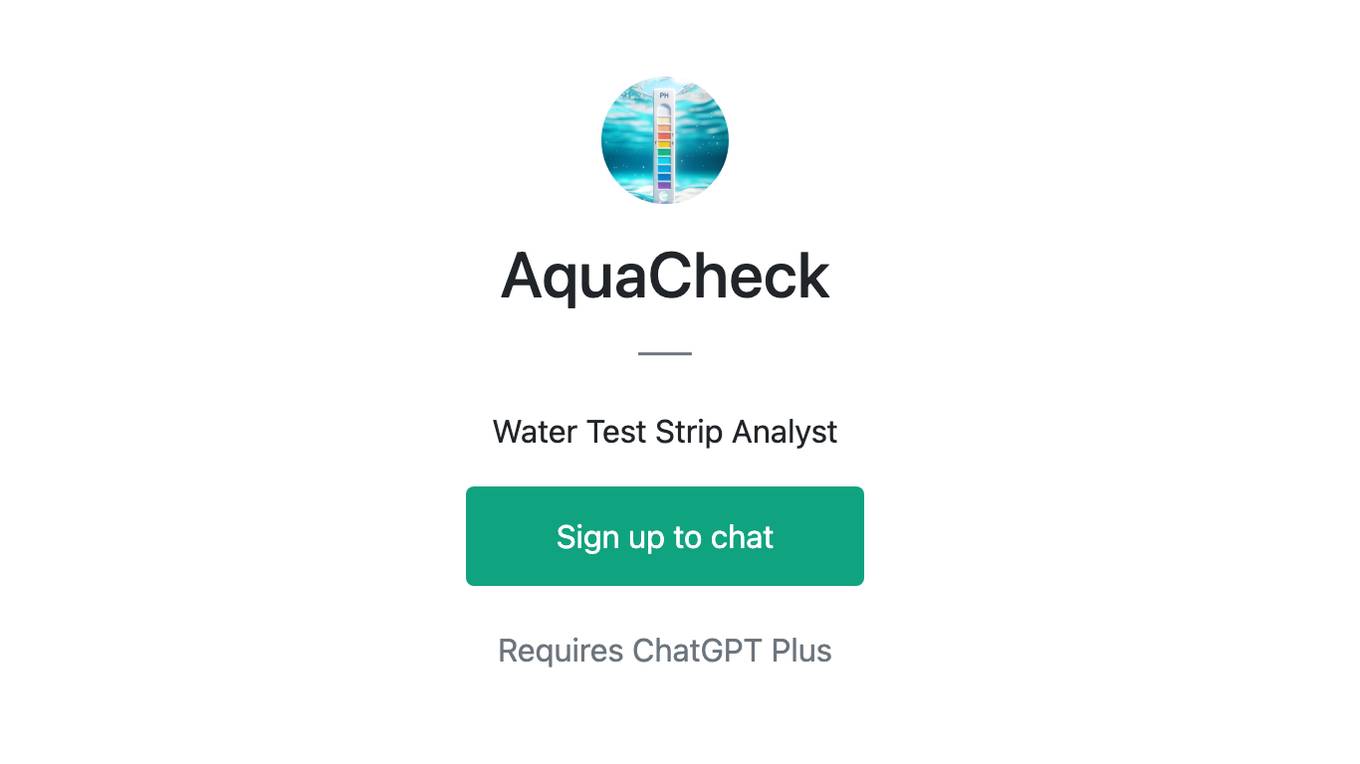 AquaCheck Screenshot