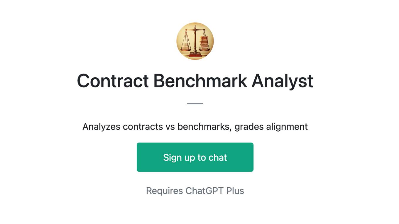 Contract Benchmark Analyst Screenshot