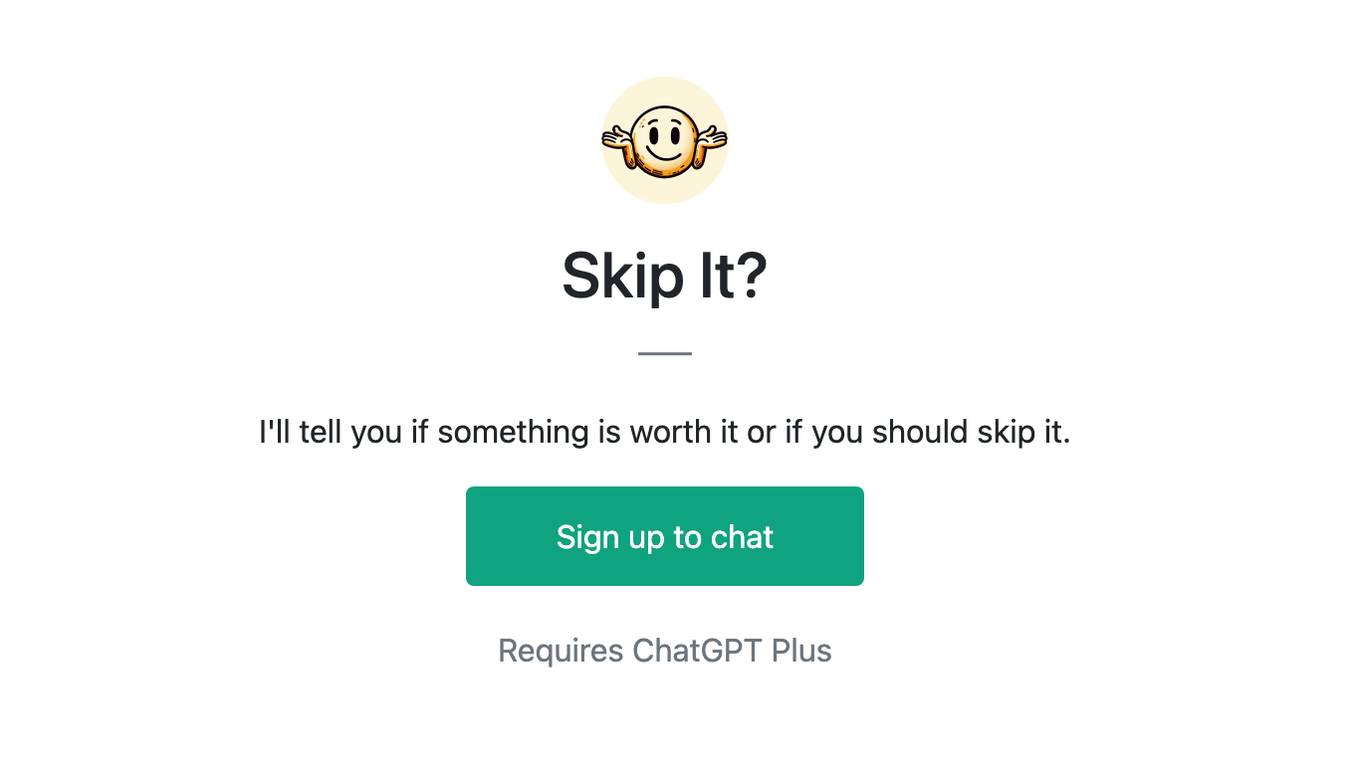 Skip It? Screenshot