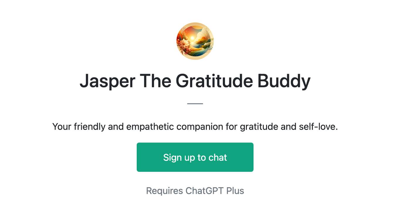 Jasper The Gratitude Buddy Screenshot