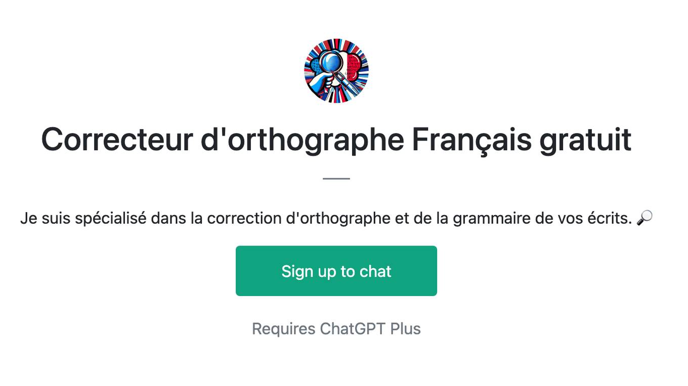 Correcteur d'orthographe Français gratuit Screenshot