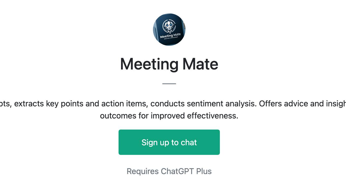 Meeting Mate Screenshot