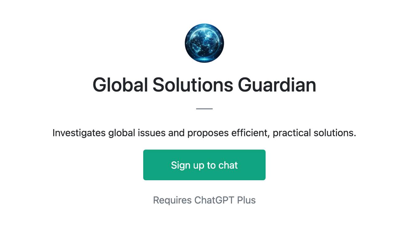 Global Solutions Guardian Screenshot