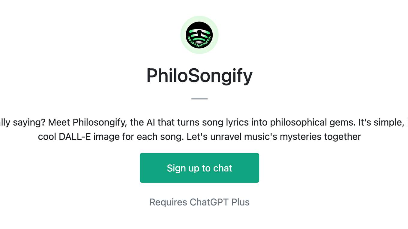 PhiloSongify Screenshot