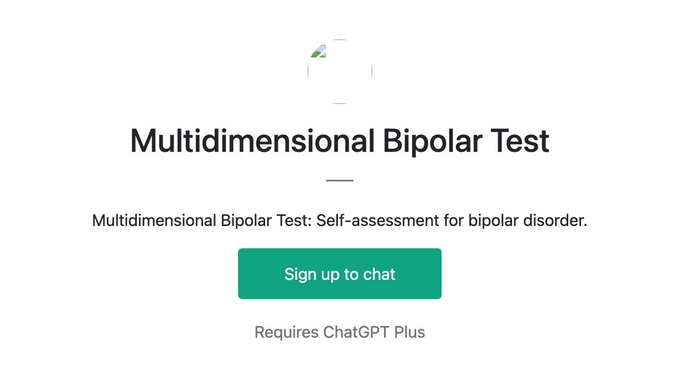 Multidimensional Bipolar Test Screenshot