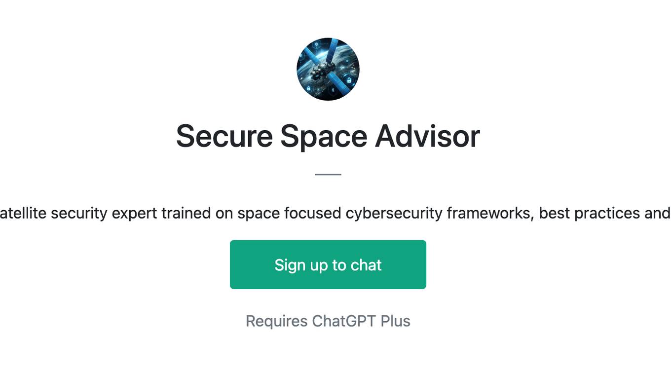 Secure Space Advisor Screenshot