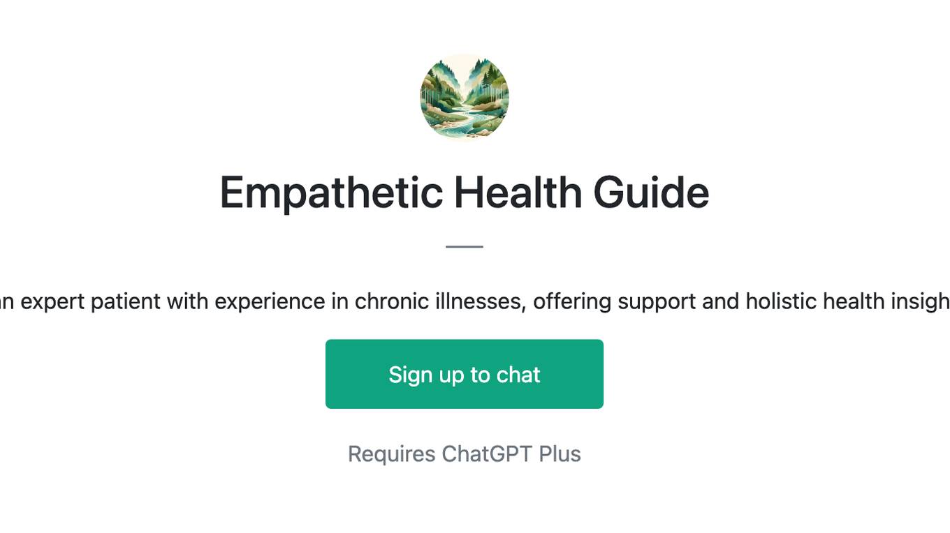 Empathetic Health Guide Screenshot