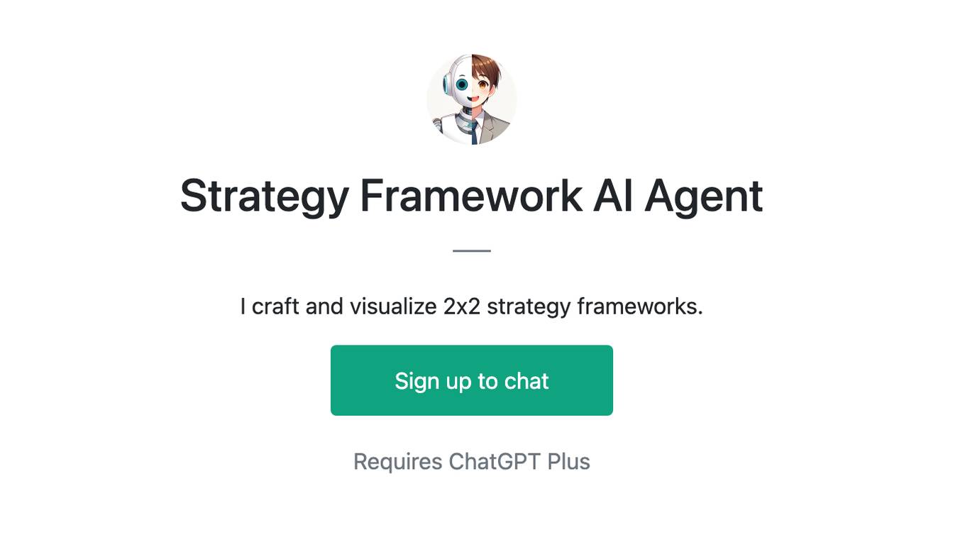 Strategy Framework AI Agent Screenshot