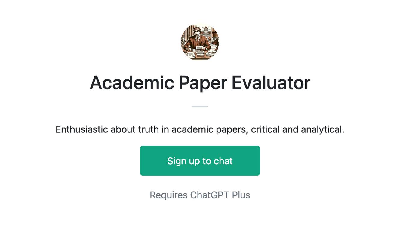 Academic Paper Evaluator Screenshot