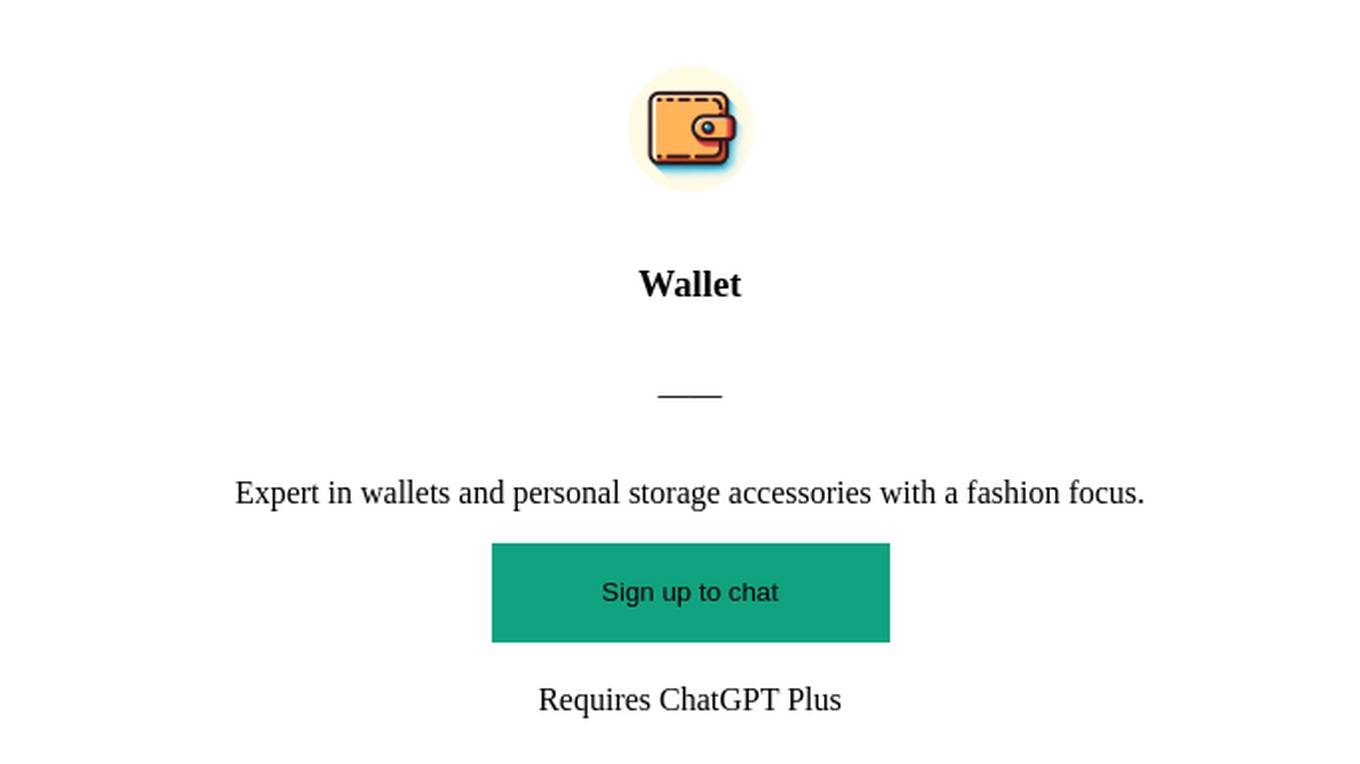 Wallet Screenshot