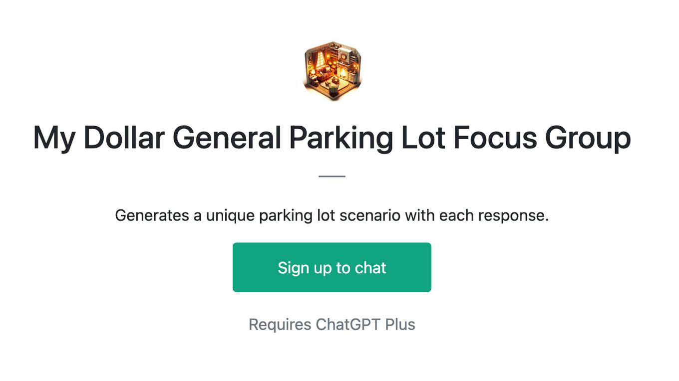 My Dollar General Parking Lot Focus Group Screenshot