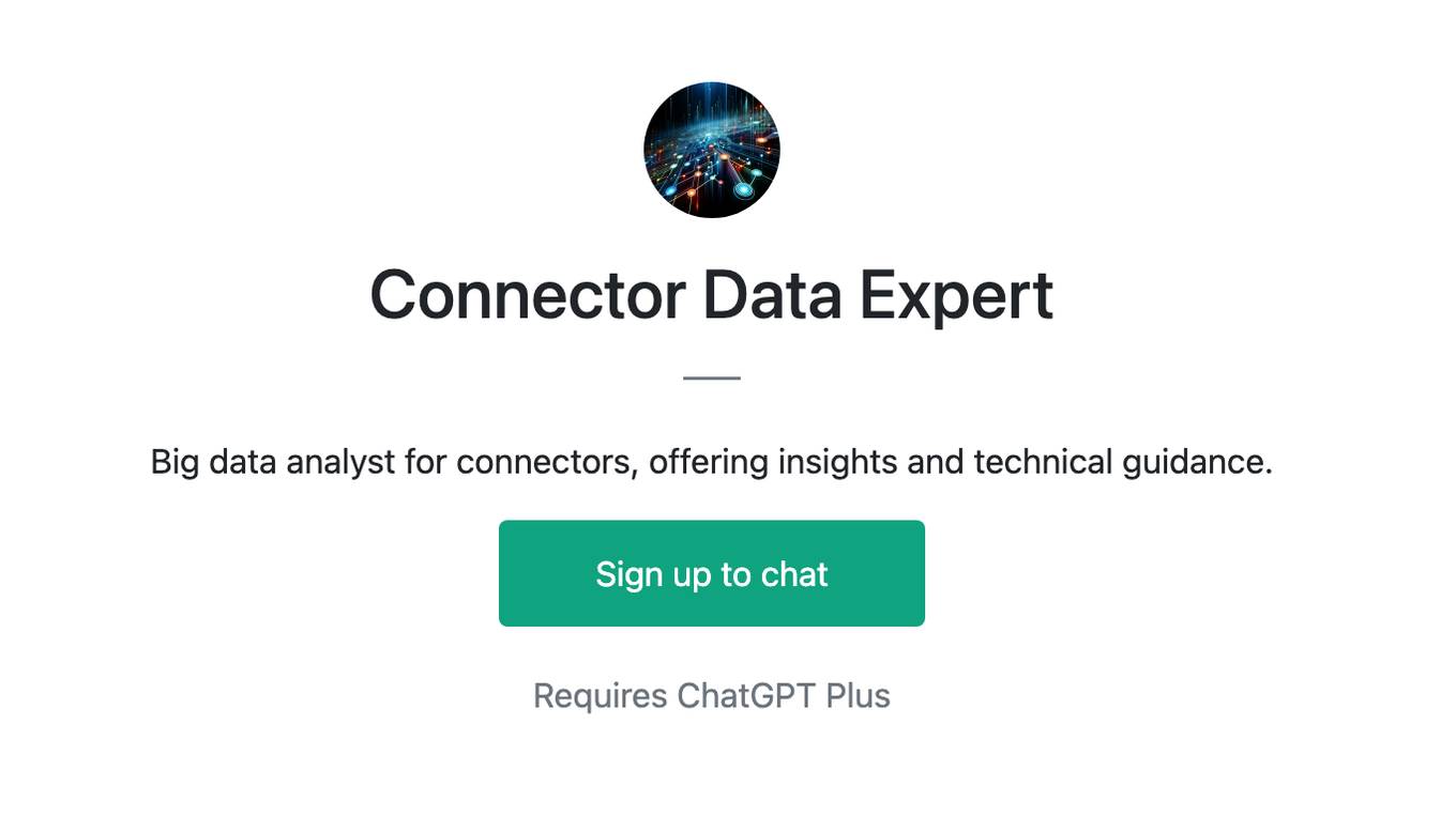 Connector Data Expert Screenshot