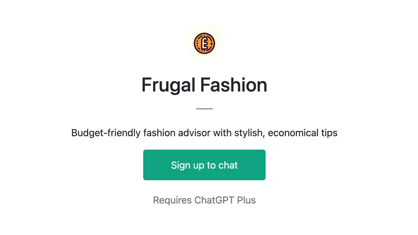 Frugal Fashion Screenshot