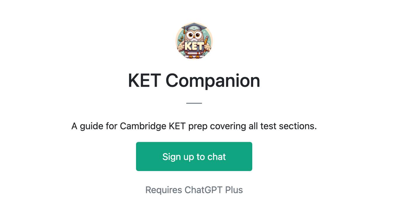 KET Companion Screenshot