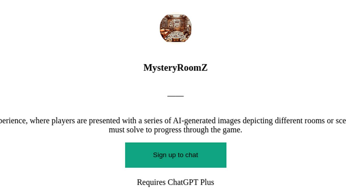 MysteryRoomZ Screenshot