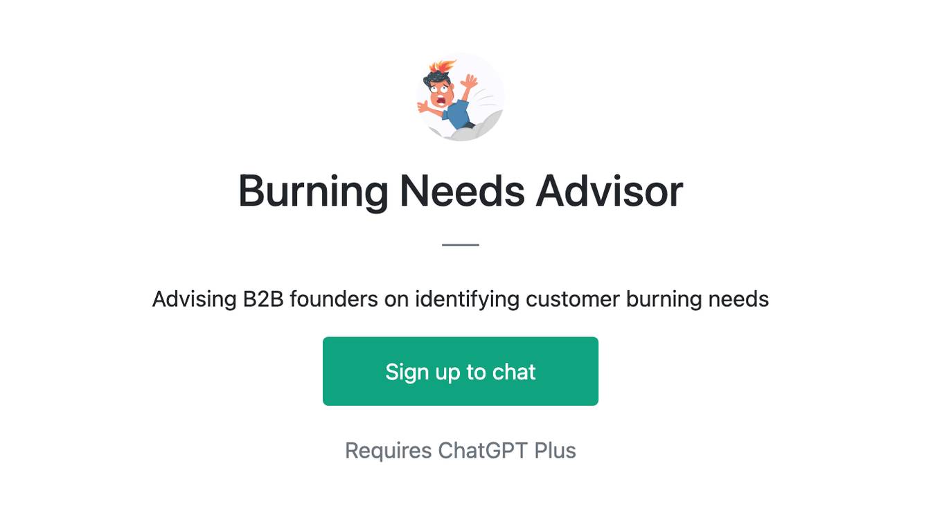 Burning Needs Advisor Screenshot