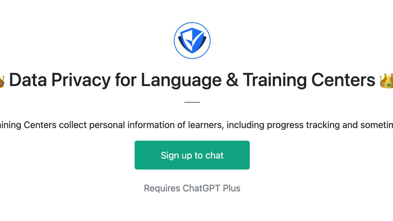 👑 Data Privacy for Language & Training Centers 👑 Screenshot